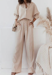 Casual Fashion Long Sleeve Pants Set