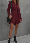 Button Down Dandy Shirt Dress