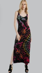 Tie dye maxi dress