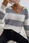 Color Block Sweater Top