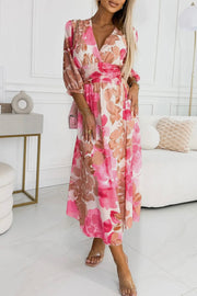 Jessica Chiffon Floral Maxi Dress