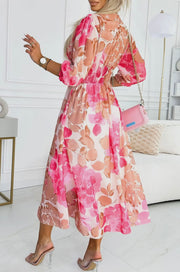 Jessica Chiffon Floral Maxi Dress