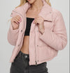 Pink Vegan Puffer Jacket