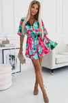 Anita patterned wrap dress