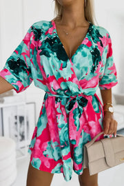 Anita patterned wrap dress