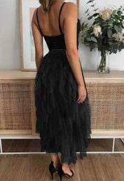 A-Line Long Tulle Skirts