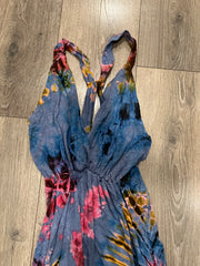 Tie dye halter dress