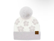 White Flower Beanie