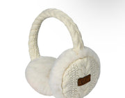 White Knitted Earmuffs