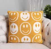 ComfyLuxe Small Happy Face Pillow Cover