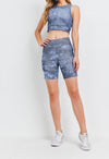 Indigo Tie Dye Top & Shorts