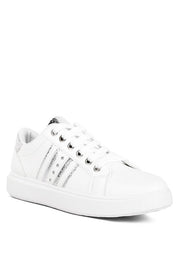 Claude Faux Leather Back Panel Detail Sneakers