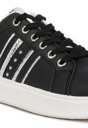 Claude Faux Leather Back Panel Detail Sneakers