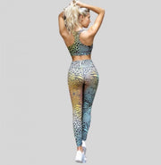 Animal print workout leggings