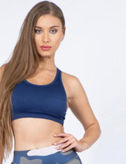 Blue Sports Bra