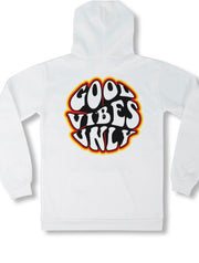 Good Vibes White Hoodie