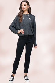 Hooded Hoodie Sweatshirt Top