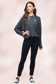 Hooded Hoodie Sweatshirt Top