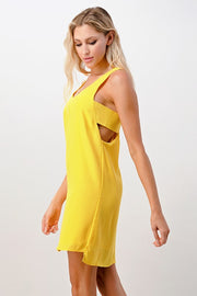 Open Side Stitch Detail Dress