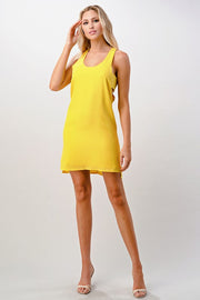 Open Side Stitch Detail Dress