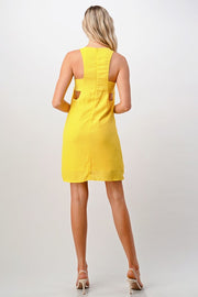 Open Side Stitch Detail Dress
