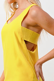 Open Side Stitch Detail Dress