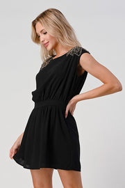 Beaded Shoulder Embellshment Tunic