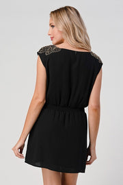 Beaded Shoulder Embellshment Tunic