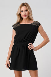 Beaded Shoulder Embellshment Tunic