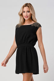 Beaded Shoulder Embellshment Tunic