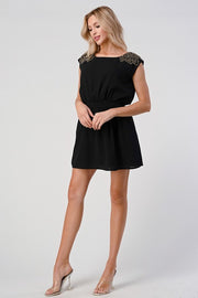 Beaded Shoulder Embellshment Tunic