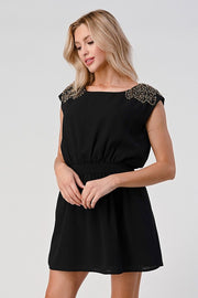 Beaded Shoulder Embellshment Tunic