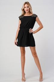 Beaded Shoulder Embellshment Tunic