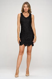 Blocked Seam Skater Mini Dress