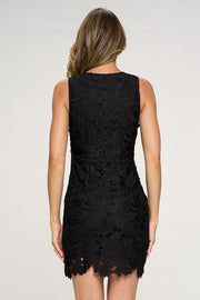 Blocked Seam Skater Mini Dress