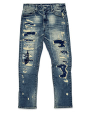 BORO REPAIR STRAIGHT DENIM