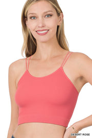 RIBBED SEAMLESS DOUBLE STRAP BRAMI