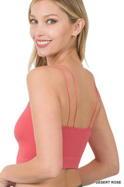 RIBBED SEAMLESS DOUBLE STRAP BRAMI