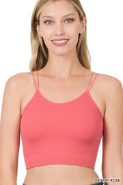 RIBBED SEAMLESS DOUBLE STRAP BRAMI