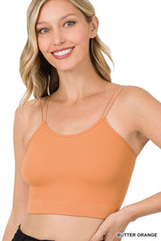 RIBBED SEAMLESS DOUBLE STRAP BRAMI
