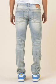 ALL OVER DOODLING SLIM FIT DENIM
