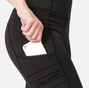 Black Solid Workout Leggings