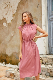 Women Casual Summer Sleeveless Halter Neck Dress