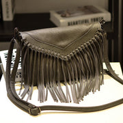 Vegan leather Tassel crossbody bags