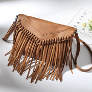 Vegan leather Tassel crossbody bags