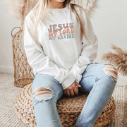 Jesus My Lord Wavy Long Sleeve Graphic Tee