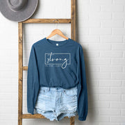 Strong In The Lord Long Sleeve Graphic Tee