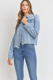 VINTAGE DISTRESSED DENIM JACKET
