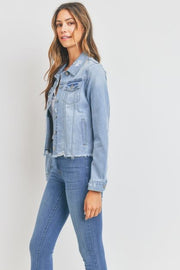 VINTAGE DISTRESSED DENIM JACKET