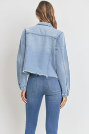VINTAGE DISTRESSED DENIM JACKET